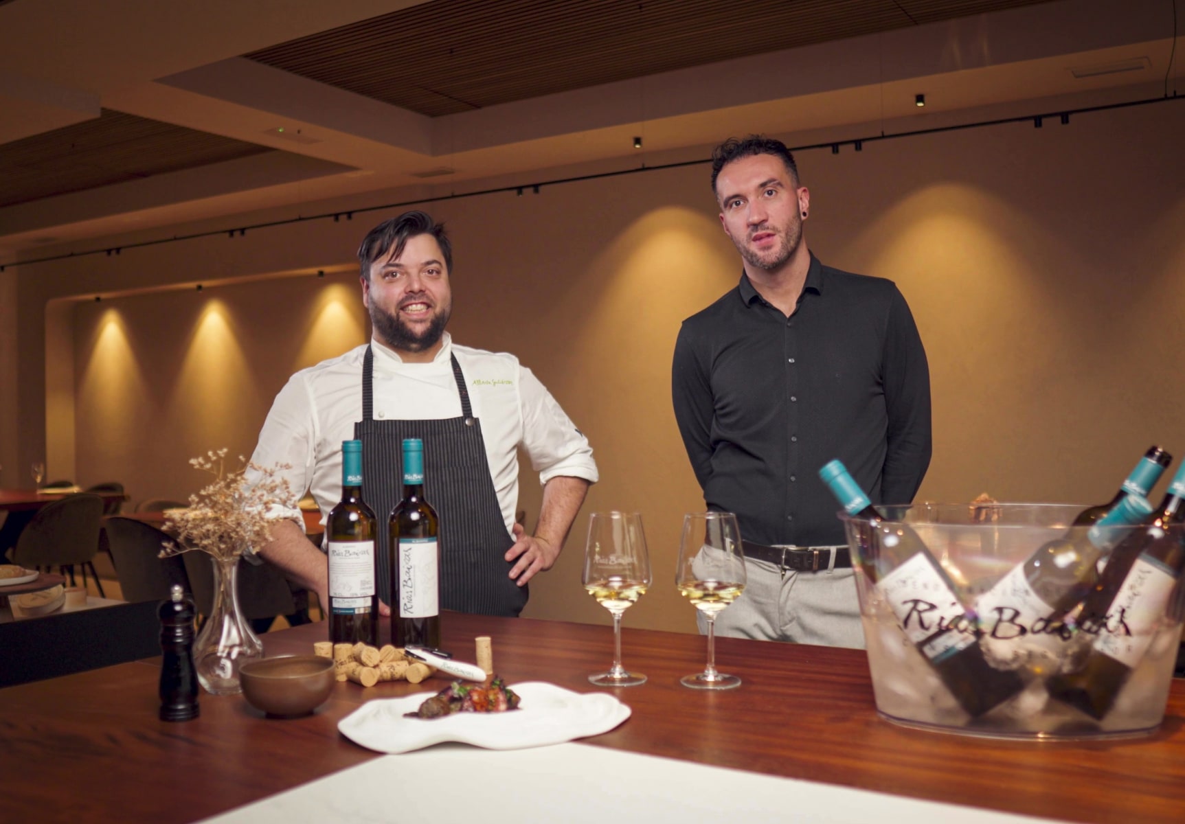 Chef y Sumiller del restaurante Alberte, en Vigo