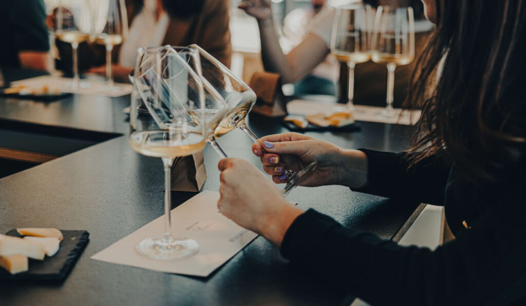 Cata de vinos en la D.O., Rías Baixas